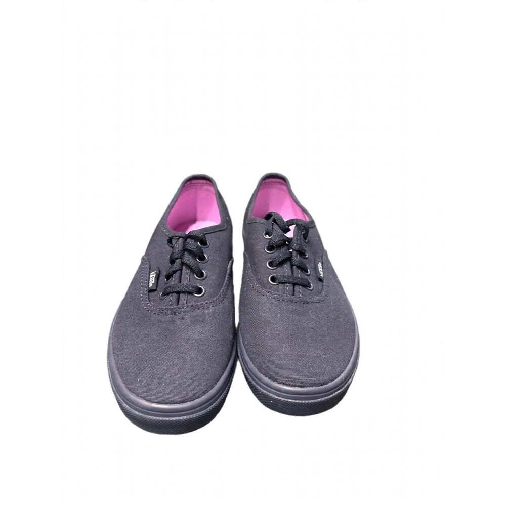VANS Authentic Youth Size 2.0 - Navy Black / Purple Lining - Like New